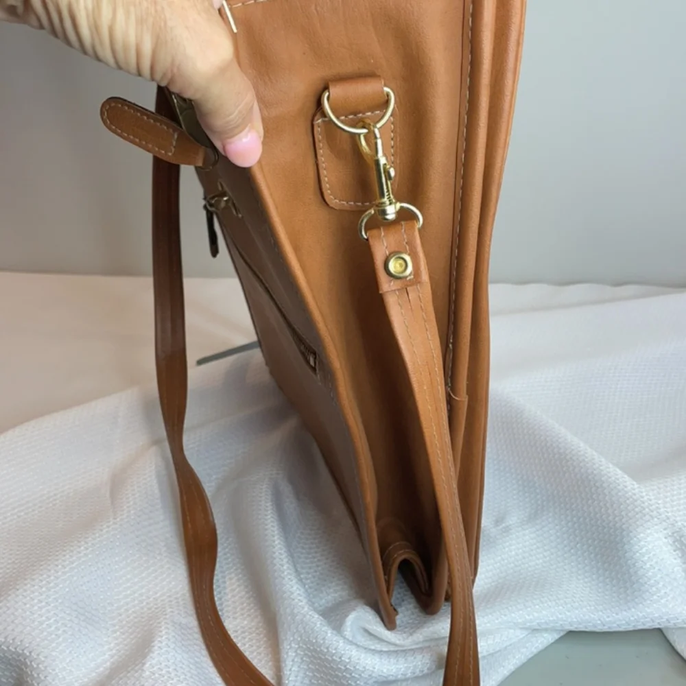 Vintage Monique Leather crossbody satchel